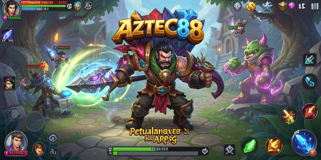 Gameplay ARPG yang menakjubkan dalam AZTEC88.